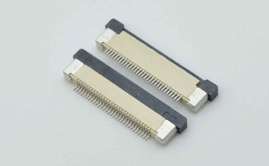 fpc连接器0.5mm间距H2.0厚抽屉式下接 封装规格书图纸 型号尺寸图 在线下载