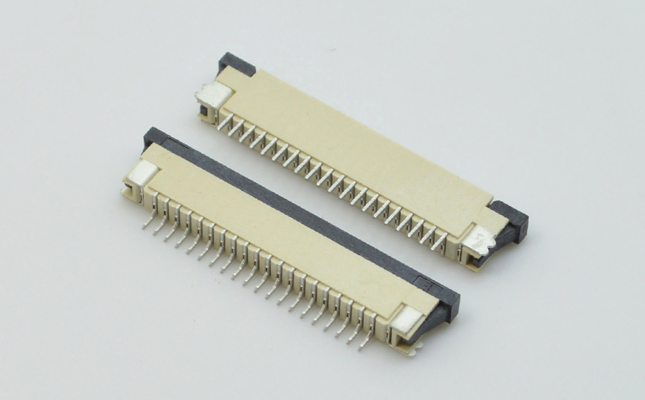 FPC连接器 引脚数-fpc24连接器-下接fpc连接器-宏利