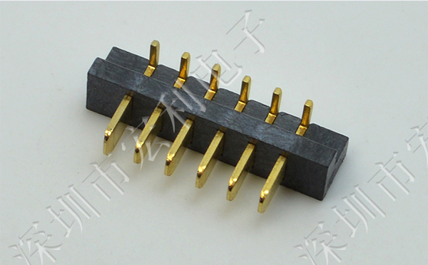 2.5mm间距90度侧插防笔记本电池插座大胶芯镀金电池公座4P/5P/6P/7P/8P/9P/10P
