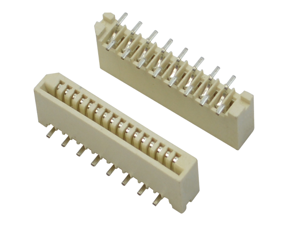 fpc连接器厂子-fpc ffc连接器 1.0ffc fpc柔性连接器贴片-宏利